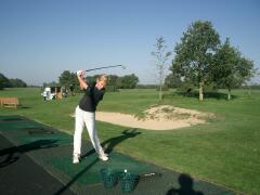 Fisch-Woman auf dem Golfplatz Hohe Klint